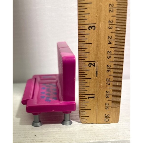 Origin Products Tanning Bed Miniature Pink Dollhouse With Flower Print 4 x 2.25" - Picture 5 of 6